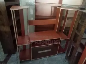 Melamine Tv Stand with Setup Cupboard