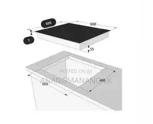 Novo Brass Burners Gas Cooker Hob - Luxury Safety Model
