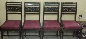 4 Solid Wooden Dining Chairs – | Strong & Sturdy