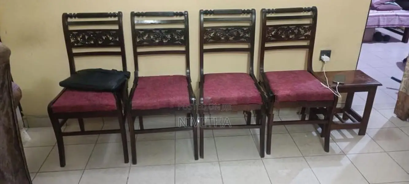 4 Solid Wooden Dining Chairs – | Strong & Sturdy