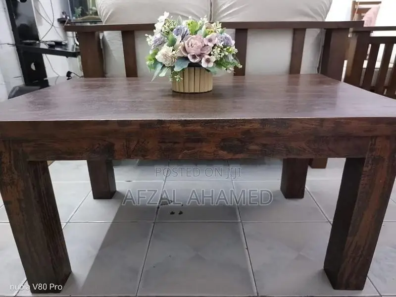 RUSTIC TEAK COFFEE TABLE