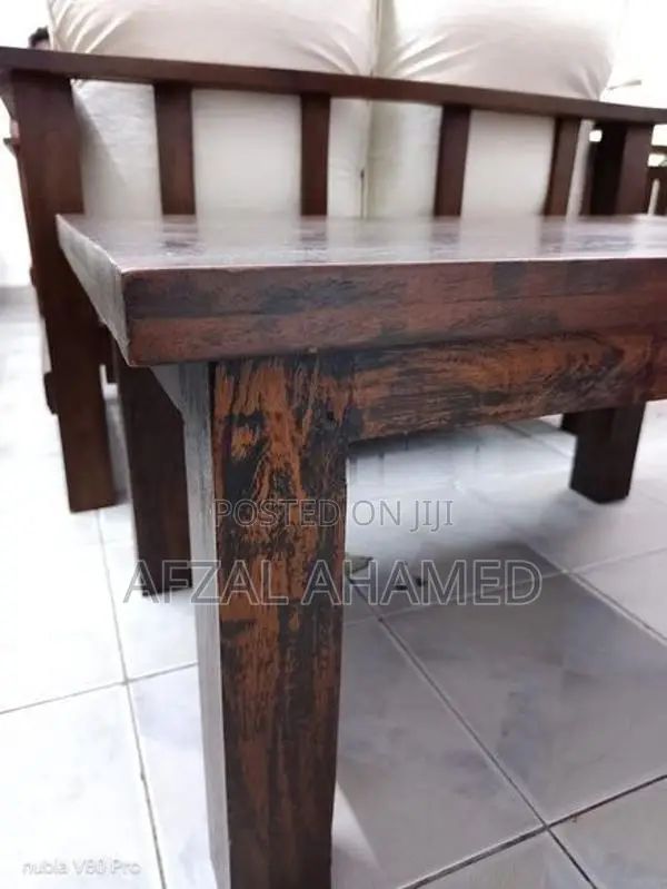 RUSTIC TEAK COFFEE TABLE