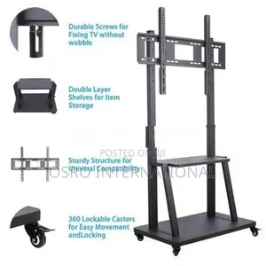 TV Stand Mobile Cart Trolley