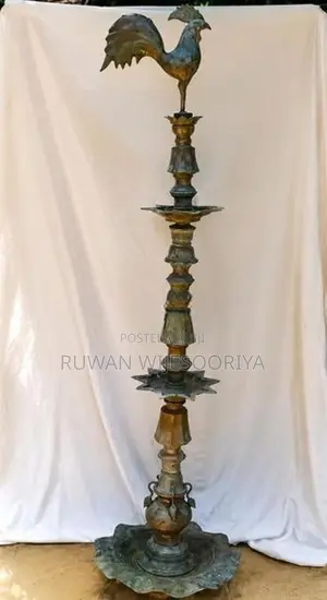 Antique Brass Traditional Oil Lamp 6 Feet