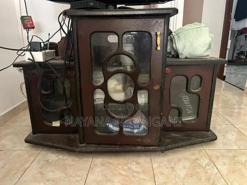Used Teak Wood Telephone Stand/cabinet/tv Stand