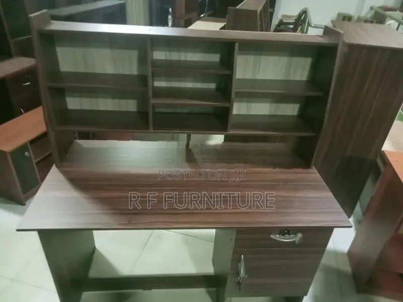 Melamine Writing Table with Cupboard 4 by 2
