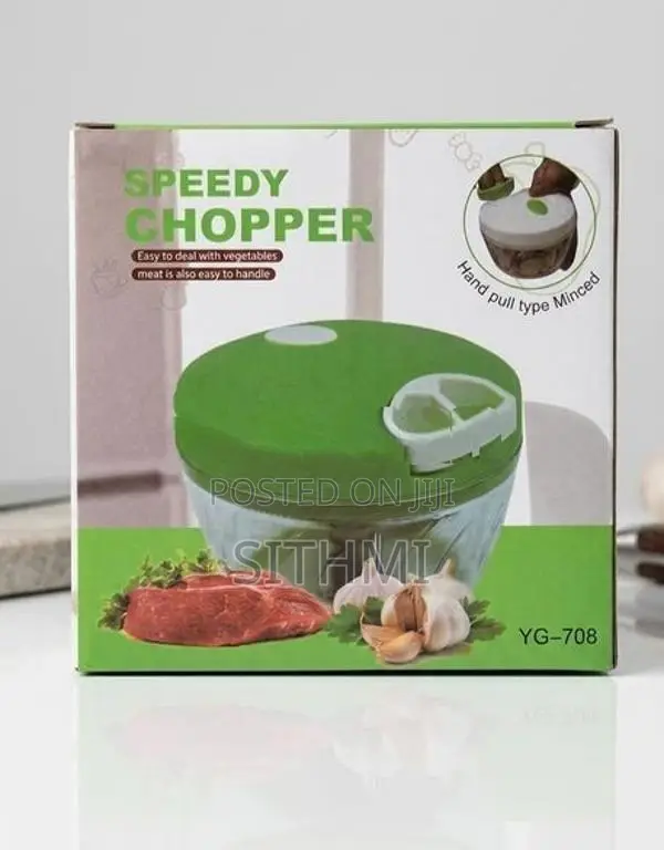 Speedy Chopper Hand Pull Vegetable Meat Cutter