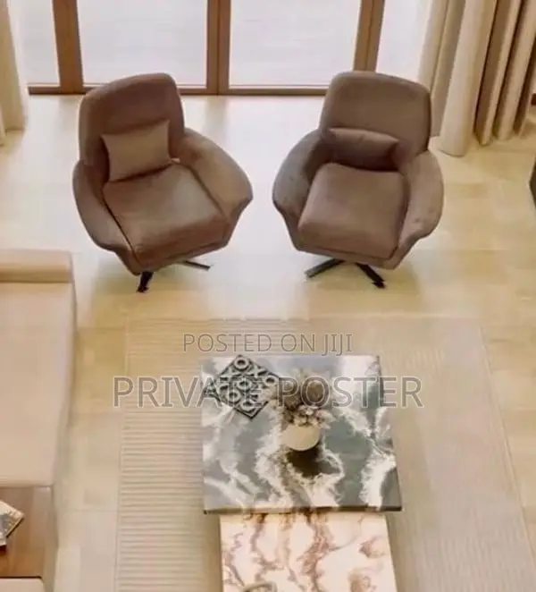 Modern Premium Sofa Set with Marble Coffee Table