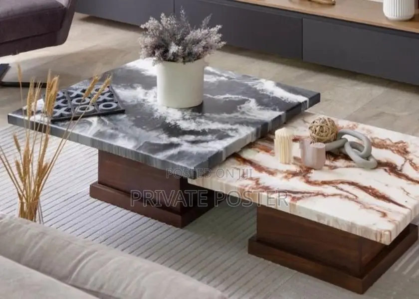 Modern Premium Sofa Set with Marble Coffee Table