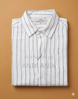 Linen Short Sleeve Stripe Shirt