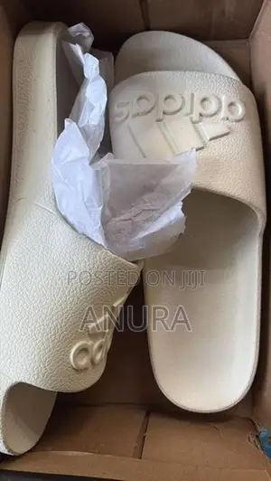 Adidas White Slide Sandals (Brand New)
