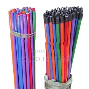 Wooden Broom Stick PVC-Coated Bundles (50 Pcs)