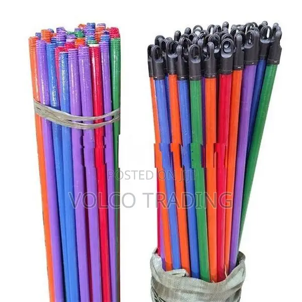 Wooden Broom Stick PVC-Coated Bundles (50 Pcs)