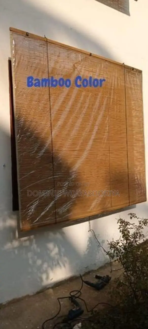 Varnished Natural Bamboo Blinds