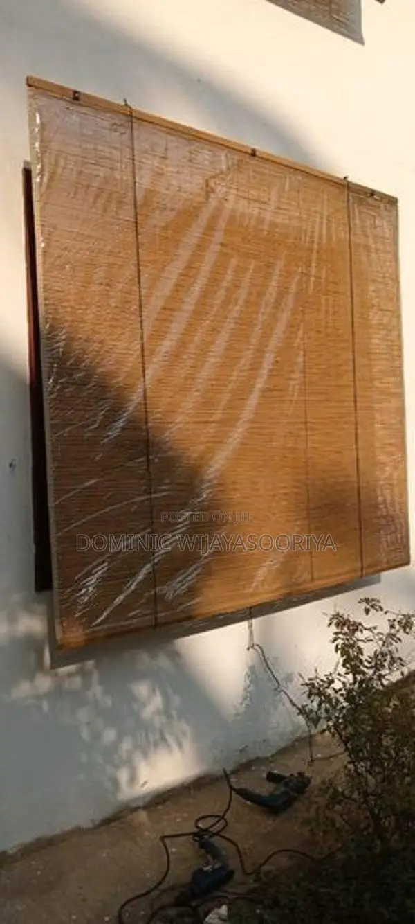 Varnished Natural Bamboo Blinds