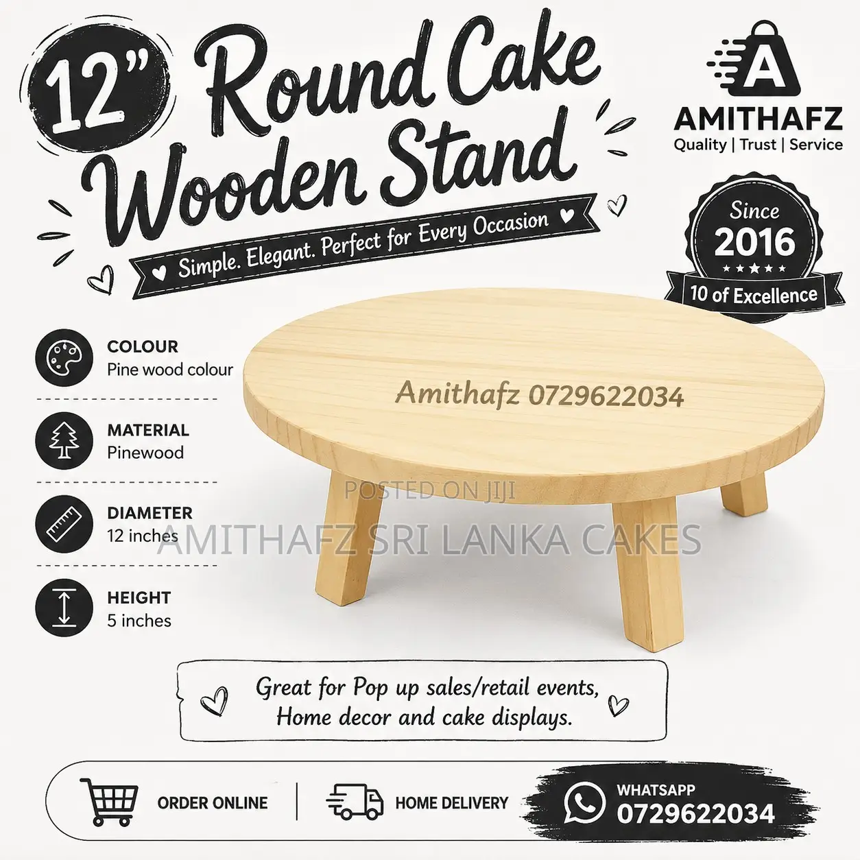 Looking for the Perfect Wooden Cake Stand Sale Buy Sri Lanka Cake Bake