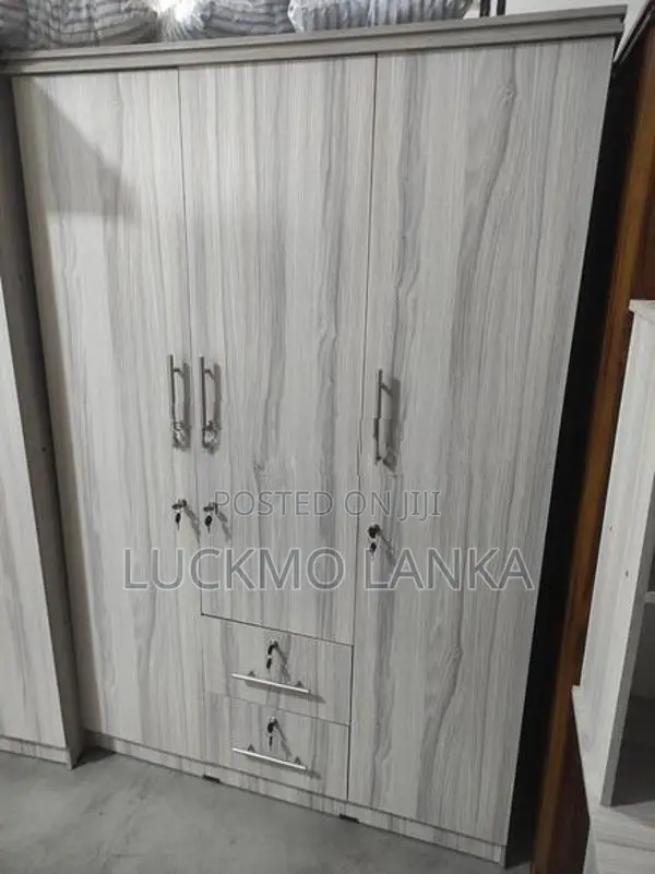 New 3 Door Melamine Cupboard (X2)