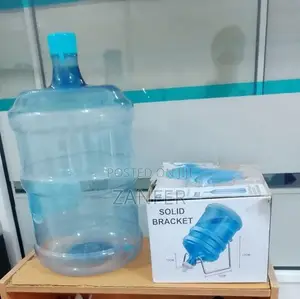 Water Dispenser Manual and Stand with Empy Bottle