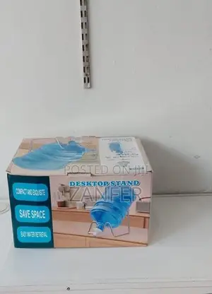 Water Dispenser Manual and Stand with Empy Bottle