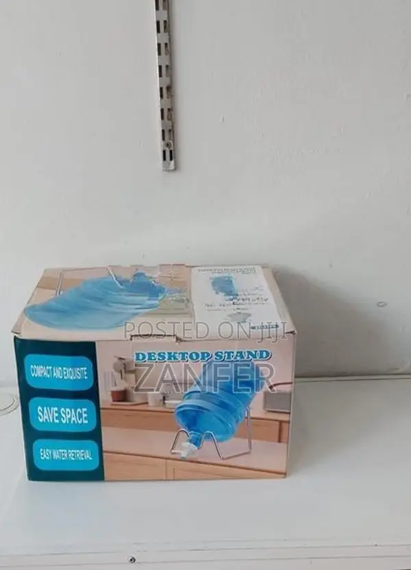 Water Dispenser Manual and Stand with Empy Bottle