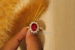 Silver Ring 925 Garnet Stone