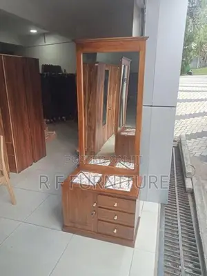 Teak Dressing Table with Cupboard