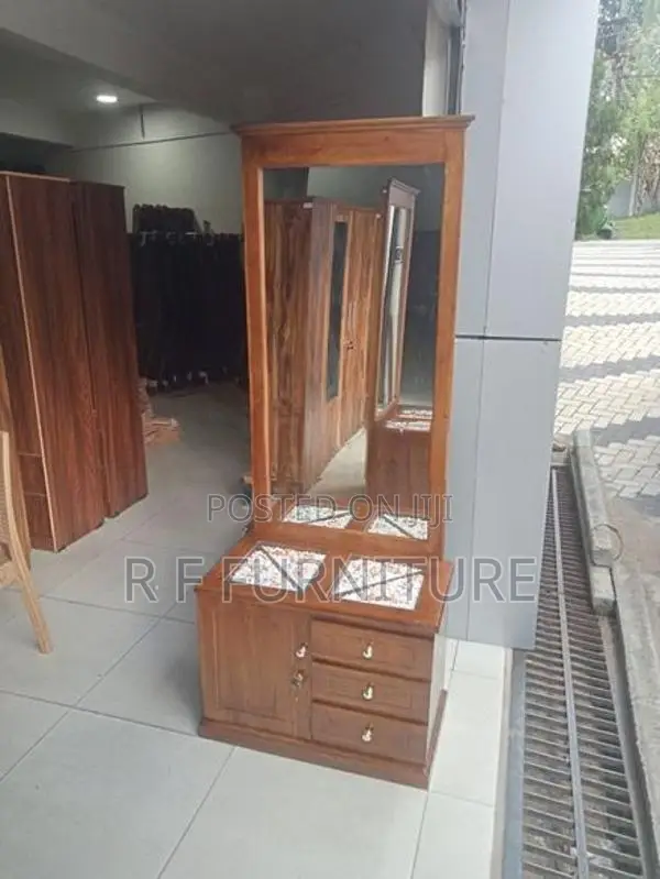 Teak Dressing Table with Cupboard