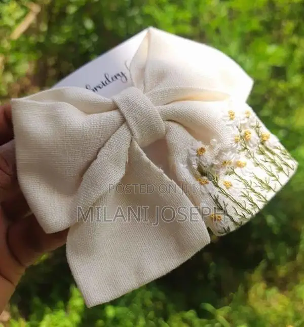 Hand Embroidered Hair accessories