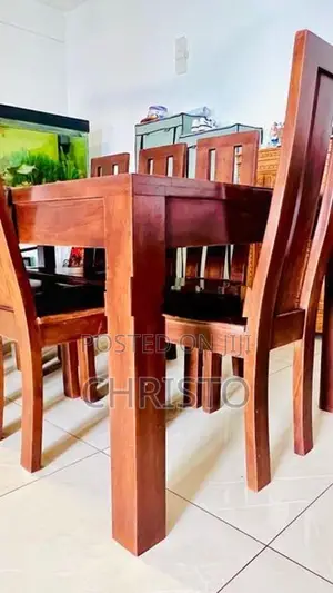 Teak wood 8 chair Table -Solid Timber