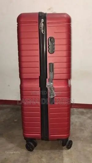 Large Red Hardshell Spinner Suitcase