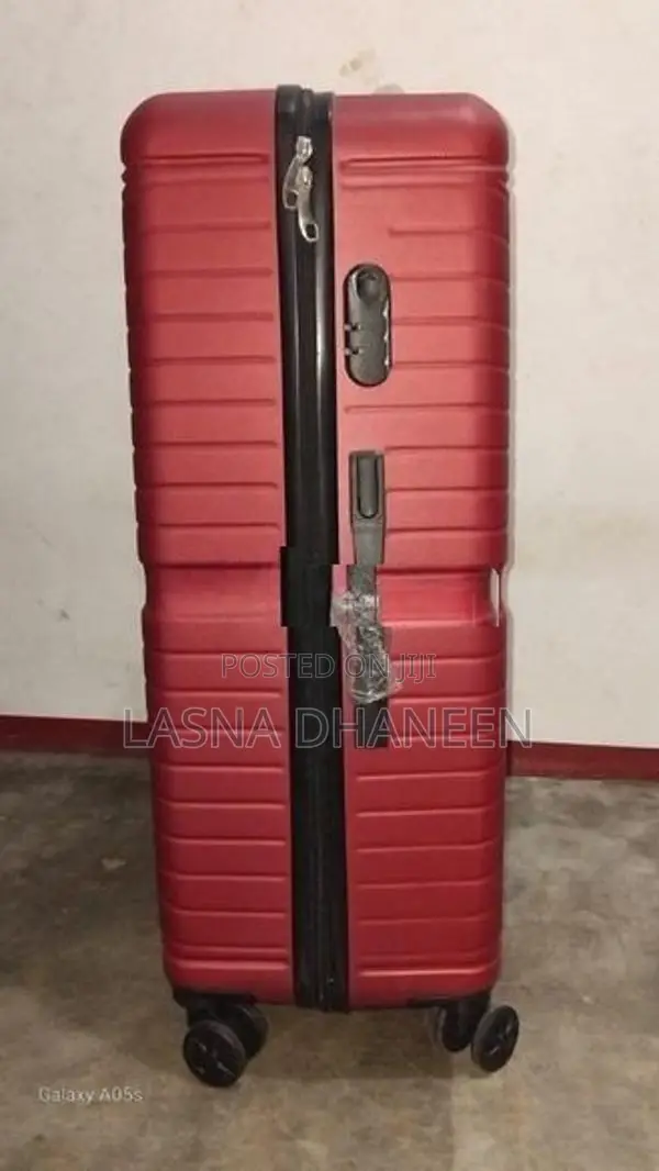 Large Red Hardshell Spinner Suitcase