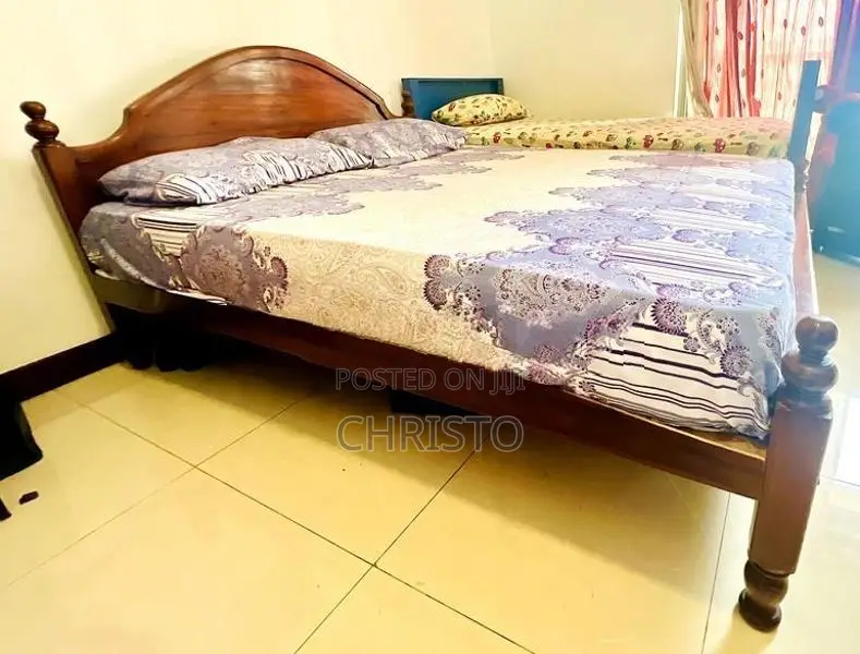 Teak Bed with 9" Spring mattress - Going Cheap