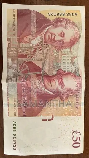 GBP50 banknotes