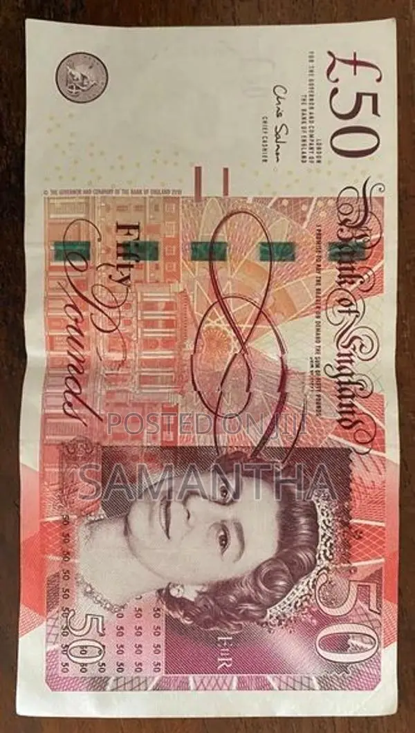 GBP50 banknotes