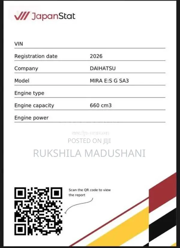 Daihatsu MIRA G GRADE G SA3 2026 Car Brand New