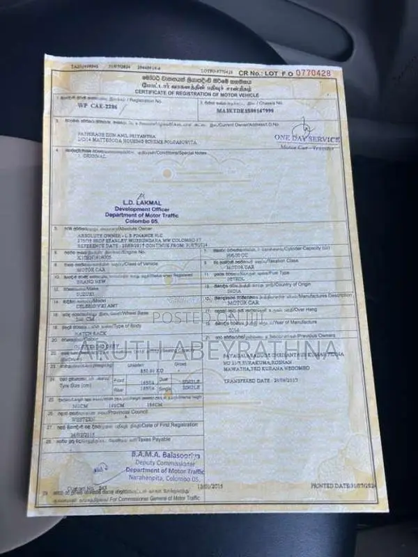 Suzuki Celerio 2015 Car (Used)