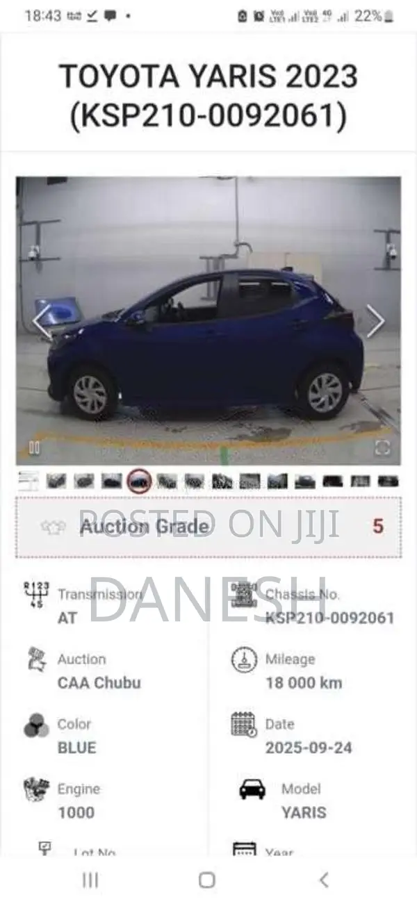 Toyota Yaris 2023 Car (Used)