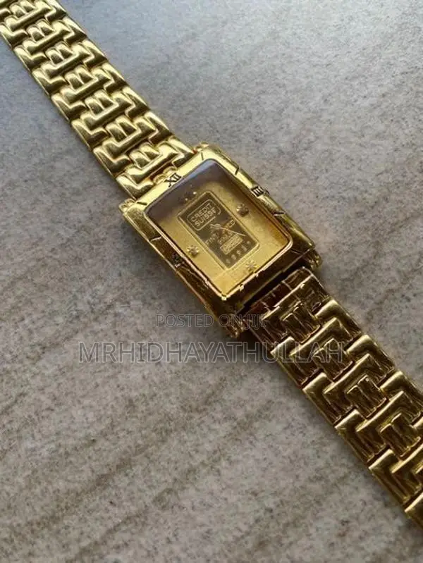 Credit Suisse 1G Fine Gold Ingot pair Watch