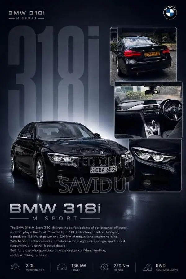 BMW 318i MSport 2017 Car (Used)
