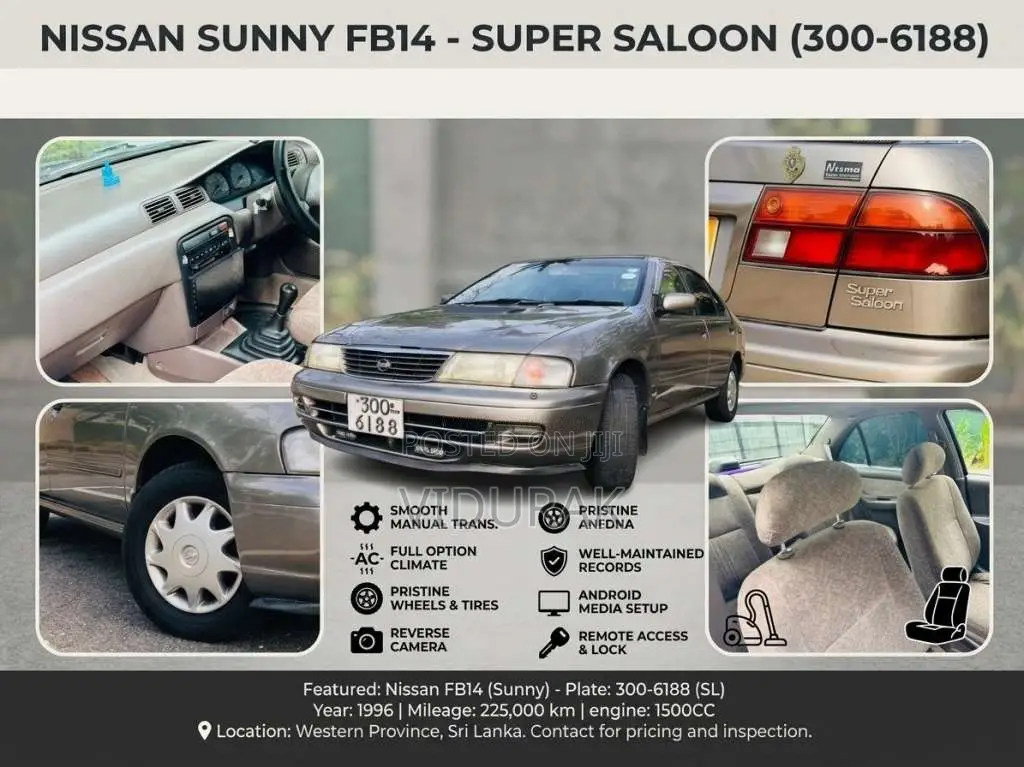 Nissan FB14 Super Saloon 1996 Car (Used)
