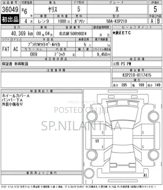 Toyota Yaris 2024 Car Unregistered (Recondition)