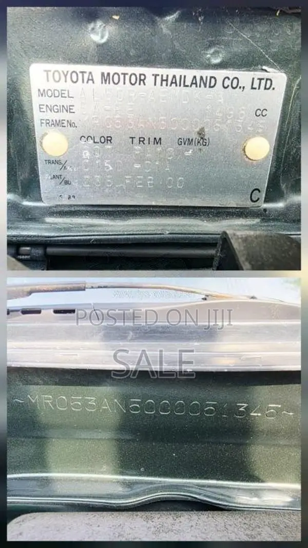 Toyota Soluna 2001 Car (Used)
