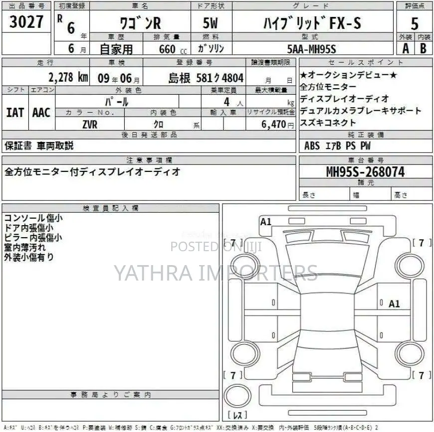 Suzuki Wagon R FX Hybrid 2024 Car Unregistered (Recondition)