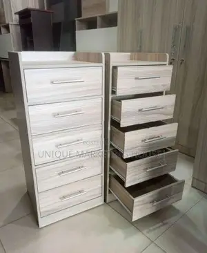 Modern American White 5pcs Drawer Cupboards