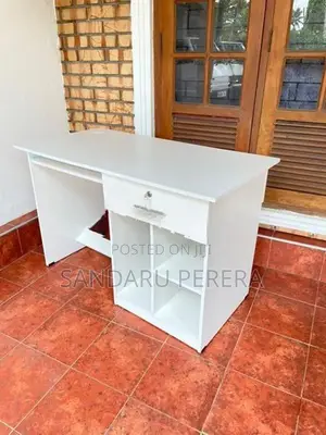White Large Computer Table