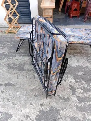 Steel Folding Bed with Mattrees 6×2.5 Ft