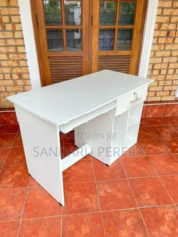 White Large Computer Table