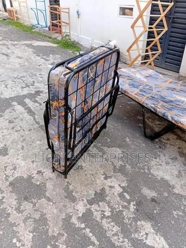 Steel Folding Bed with Mattrees 6×2.5 Ft