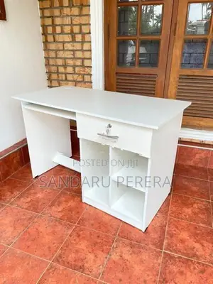 White Large Computer Table