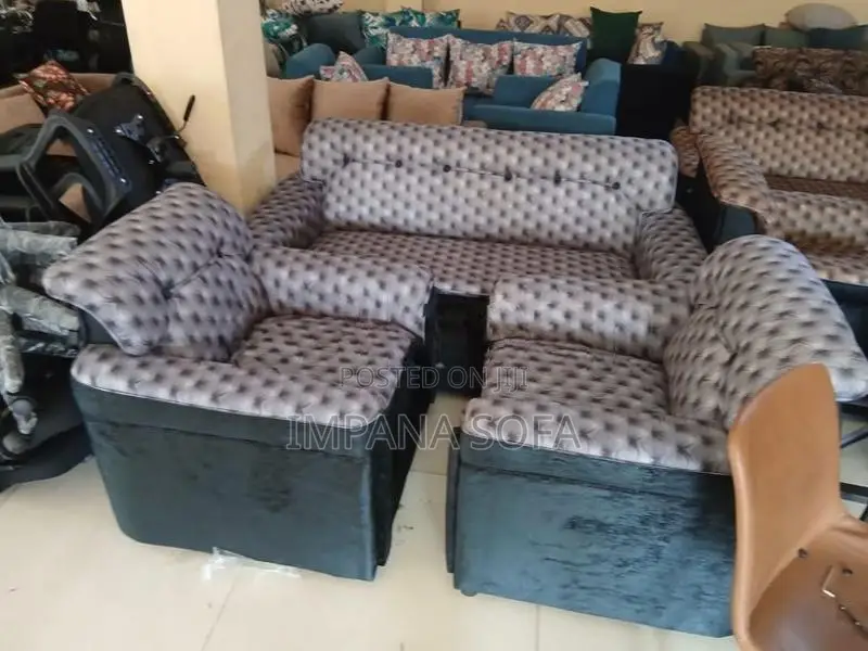 BRAND NEW OFFICE HOME L SOFA TWO TONE SET 3+1+1
